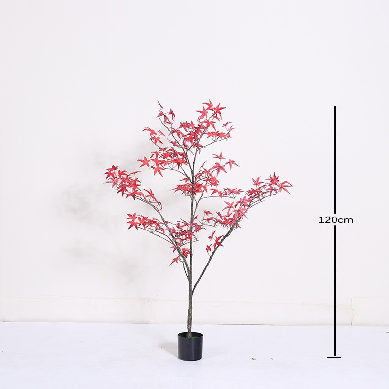 Planta Artificial en Maceta 1.2 m de Plástico y Tela para Decoración de Interiores