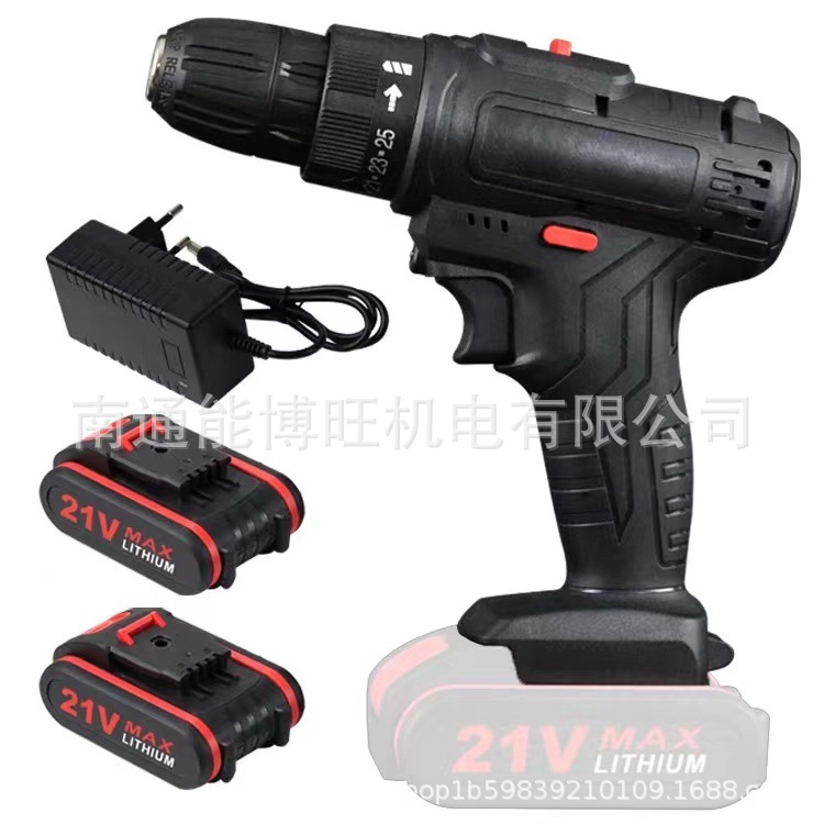 Venta al por mayor taladro eléctrico taladro de mano de litio recargable taladro de mano pequeño taladro de mano multifuncional destornillador eléctrico taladro de impacto