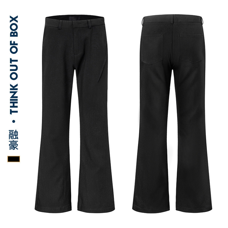 American High Street Micro-Flared Trousers Hip-Hop Drape Trendy Casual Floor-Length Anti-Wrinkle Casual Pants Unisex Versatile Slim Fit Trendy American High Street Micro-Flared Trousers Hip-Hop Drape Trendy Casual Floor-Length Anti-Wrinkle Casual Pants Unisex Versatile Slim Fit Trendy