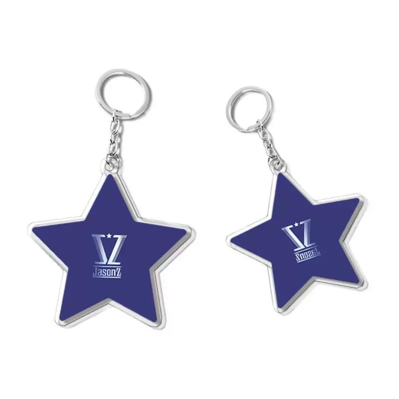 Zhang Jiexing Star Paper Key Buckle Beijing Bird's Nest Concert Fans to help back the key chain
