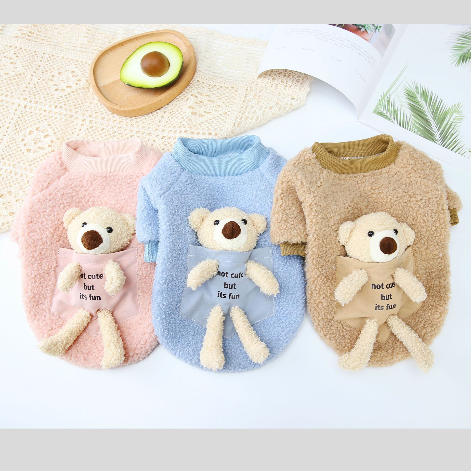 Herbst- Und Wintermodelle Hundekleidung Puppe Bär Fleece Hundekleidung Haustierkleidung Großhandel display picture 3