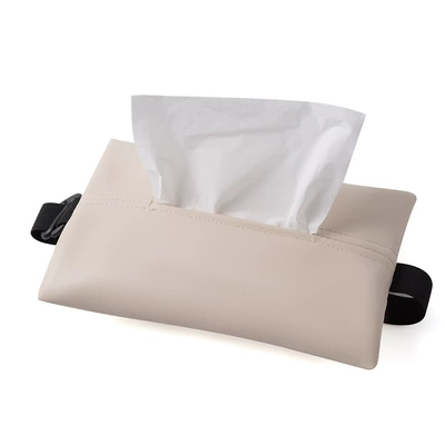 Car Tissue Box Hanging High-End Car tissue box/set - beige