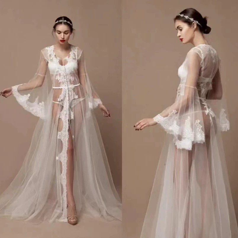 Трансграничная внешняя торговля женская длинная невеста туля халат