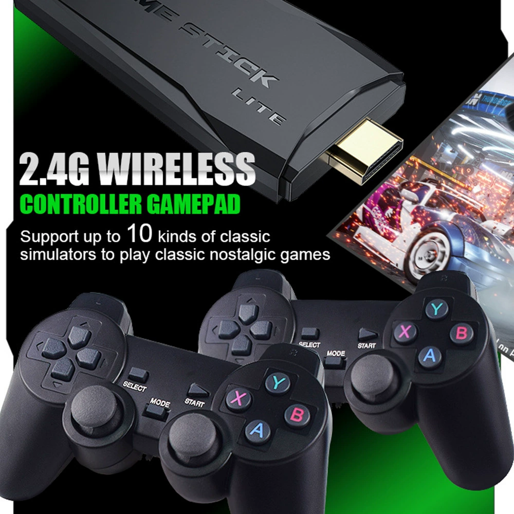 Игровая консоль M8 HD с двумя игровыми джойстиками — M8 двойной, включает 2.4G игровой контроллер, 4K, двухбоевой игровой аппарат