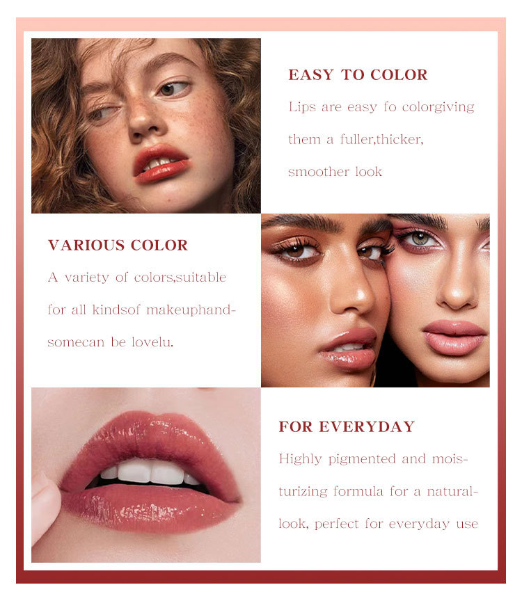 Sechsfarbiger Lippenbalsam Und Rouge Für Lippen Und Wangen_voghion.com
