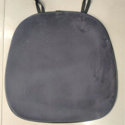 three-piece winter car cotton pad – Wool pad - faux-mink-velvet-square-pad-dark-gray