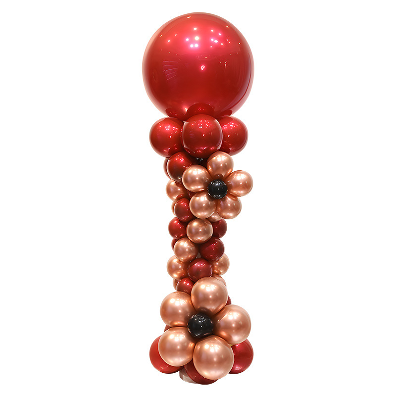 Boda columna carretera plomo globo decoración boda habitación diseño traje al aire libre boda puerta carretera plomo boda suministros