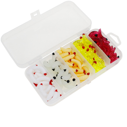 Liegao New Mealworm Lure Bait Set Luminous Bionic Soft Bait Cross-Border Set Taiwan Fishing Gear Supplies