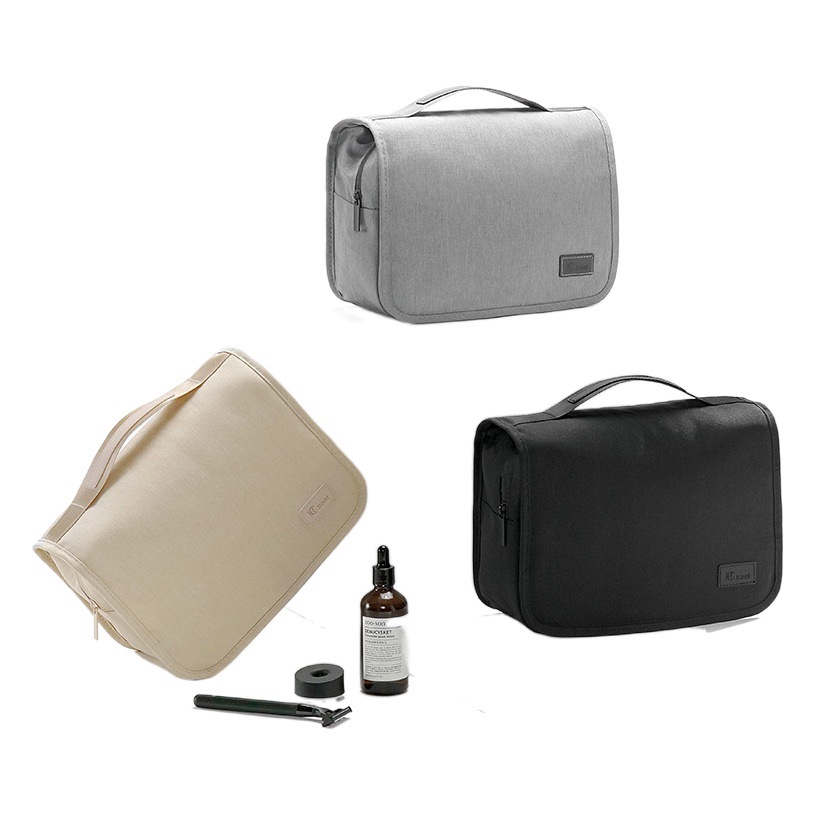 Bolsa de lavado con gancho transfronterizo Bolsa de cosméticos portátil de gran capacidad Bolsa de almacenamiento multifuncional Bolsa de almacenamiento de viaje colgante plegable