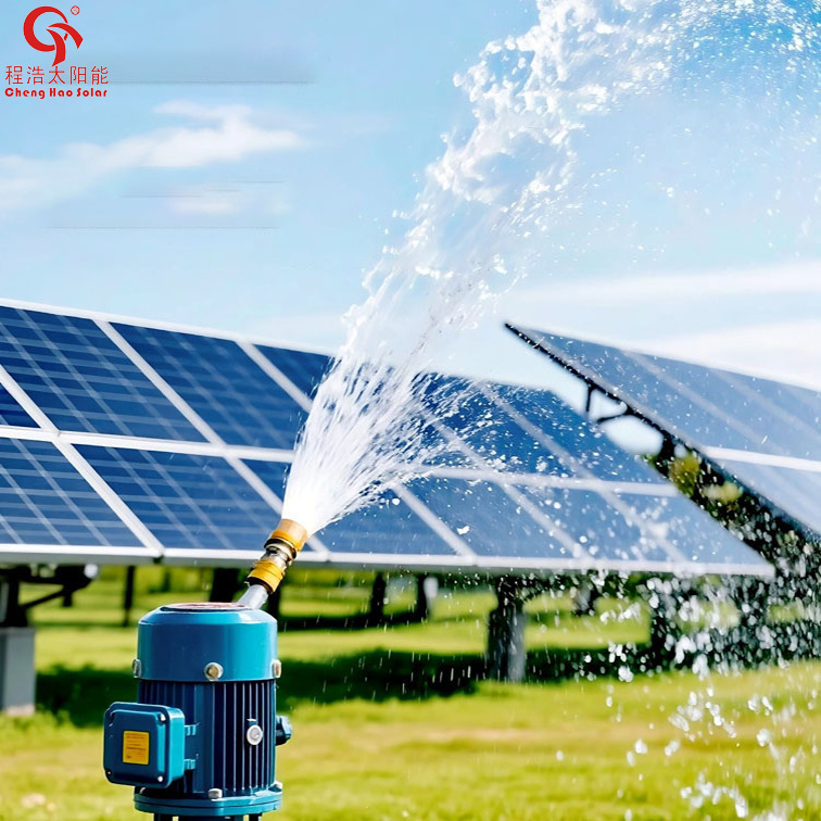 太阳能水泵系统高扬程大流量带光伏板水泵逆控一体机用于农田灌溉
