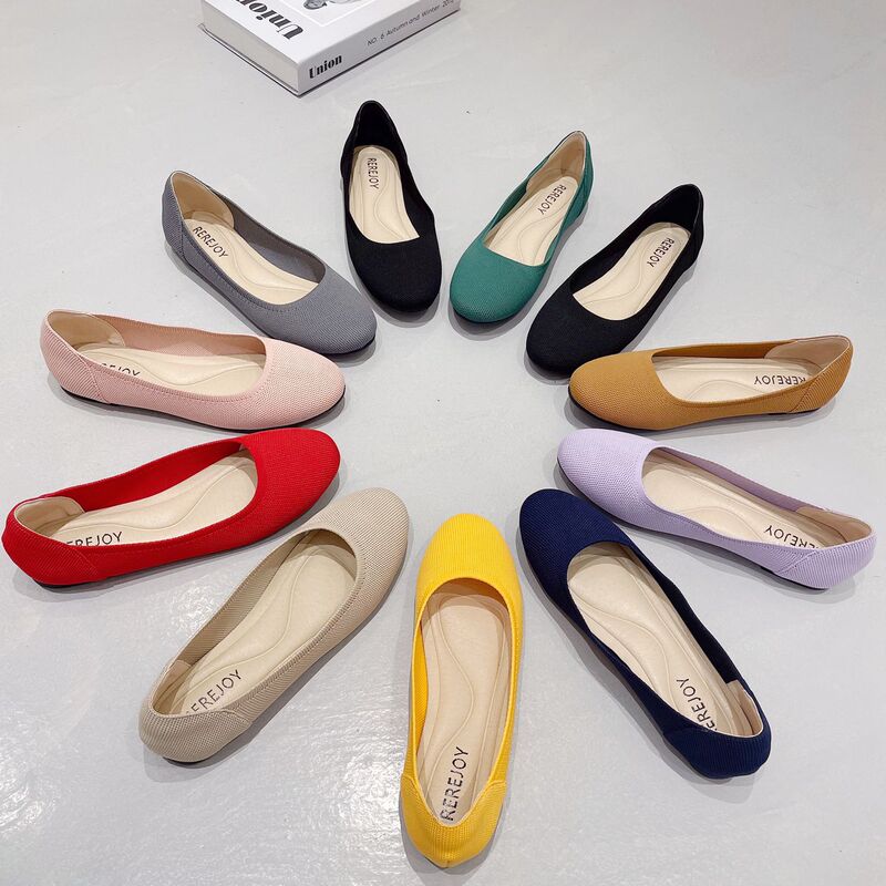 Princess shoes 2022 new flying woven shoes casual Joker flat large size shoes cross-border foreign trade Women's sho Princess shoes 2022 new flying woven shoes casual Joker flat large size shoes cross-border foreign trade Women's sho