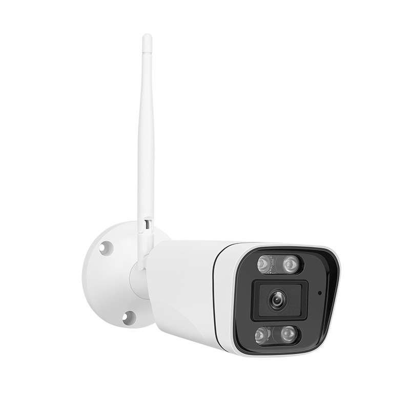 3MP pistola de advertencia al aire libre máquina inalámbrica WiFi HD cámara de visión nocturna por infrarrojos teléfono móvil remoto impermeable al aire libre