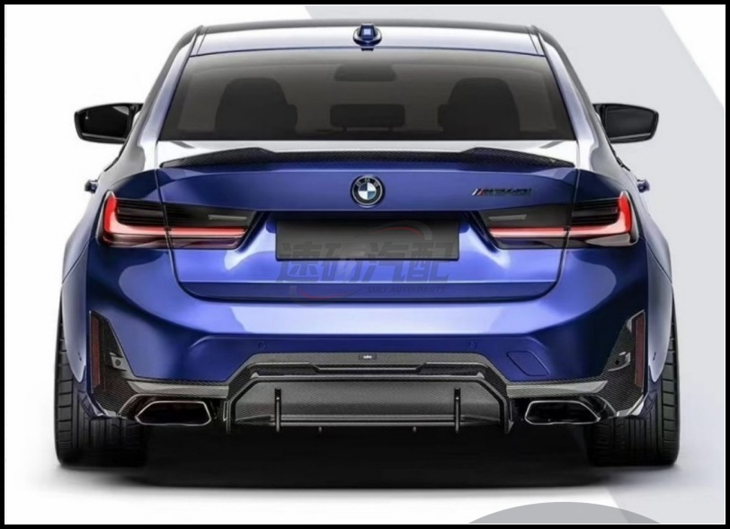 Suitable for Bmw New 3 Series 23-25 Models G20/G28/Modified Ad Model Carbon Fiber Rear Lip 330I 325Im340I