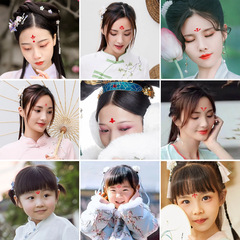 Ancient style flower eyebrow stickers for children and adults disposable tattoo stickers new tattoo stickers wholesale waterproof and sweatproof