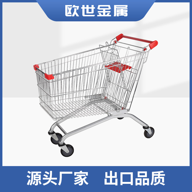 厂家优惠批发欧式超市购物车 便利店金属手推车  超市购物车 直销