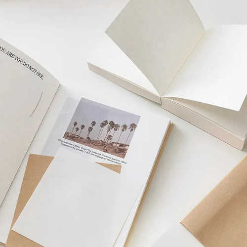 Unprinted replacement 400-page small square brick extra thick note pad blank draft paper tearable square note paper