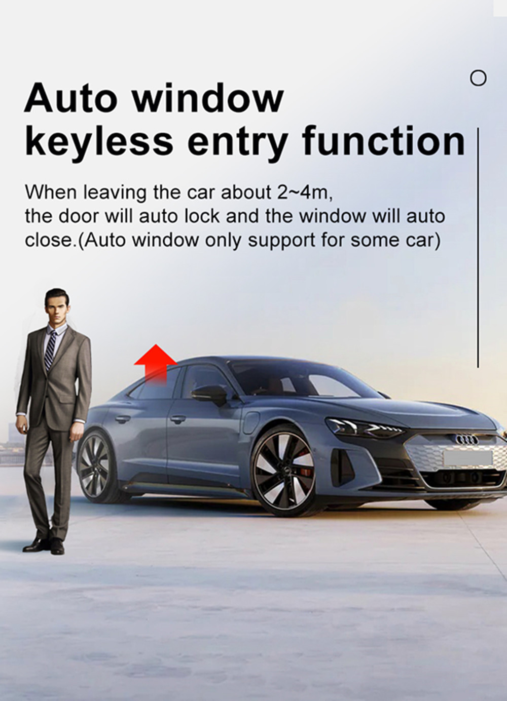 Smart Car Key Upgrade Modification One-Key Start LCD Touch Screen Remote