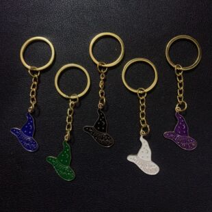 Harry Potter Magic Cap Keychain Multicolor Alloy Oil Drop Pendant Pendant Animation Peripheral Jewelry Gift