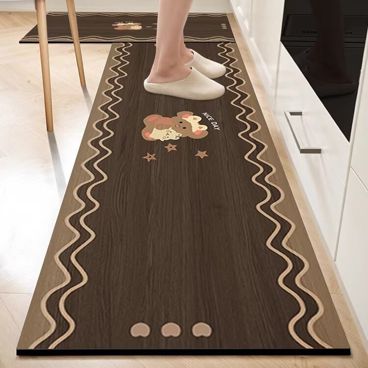 주방 바닥 매트 먼지 방지 미끄럼 방지 매트 4