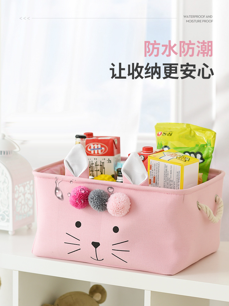Ropa y juguetes caja de almacenamiento hogar tela ropa interior cesta de almacenamiento