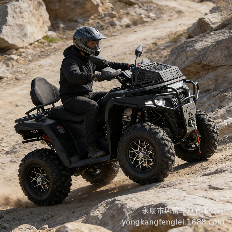 Cuatrimoto ATV Todoterreno 400CC de Hierro y Plástico con Transmisión por Eje para Exteriores image 4