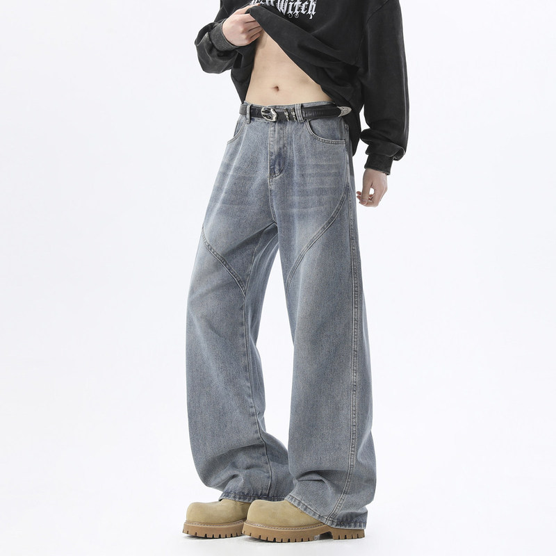 Men's Jeans 2026 Spring Loose Straight Casual Long Pants for Boys, Versatile Retro Men's Pants for Teenagers Men's Jeans 2026 Spring Loose Straight Casual Long Pants for Boys, Versatile Retro Men's Pants for Teenagers