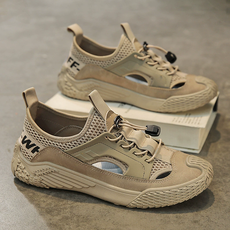 Сандалии мужские летние спортивные туфли для прогулок и сплавов по рекам для верхней одежды быстросохнущие нескользящие износостойкие сандалии для альпинизма и пляжа