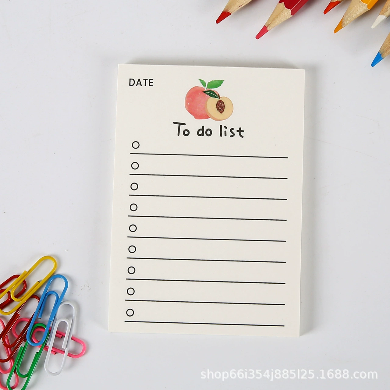Fruit Bear Notepad Set, 50 pages, assorted colorful covers, cute little message book