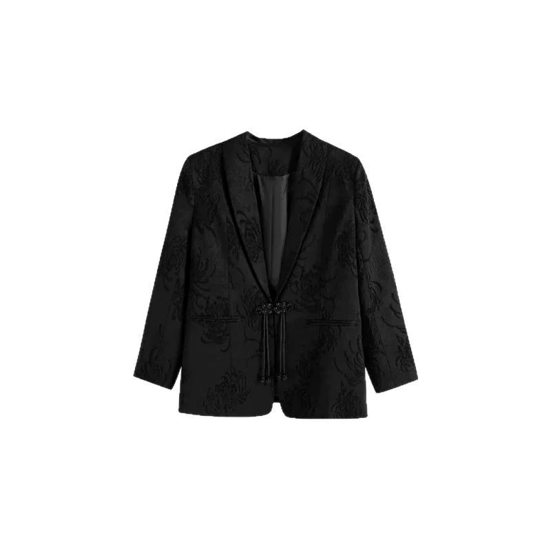 Autumn classic suit jacket, city style, plus size