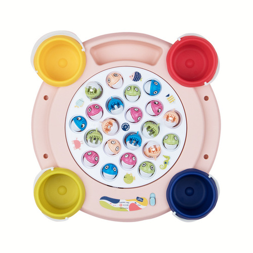 Bainshi Baby Electric Magnetic Fishing Toy for Kids, Intelligence Development Early Education, Kitty for Girls 2-3 Years Old, First Birthday