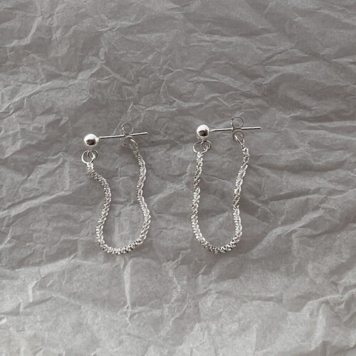 Shimmering Star Stream Feather Earrings, S925 Pure Silver, New Model, Elegant and Atmospheric Women's stud earrings