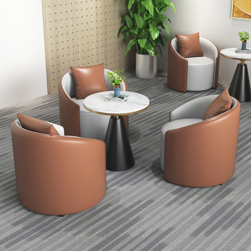 Business lounge reception office sofa beauty salon guest meeting table and chair combination simple modern lobby chair