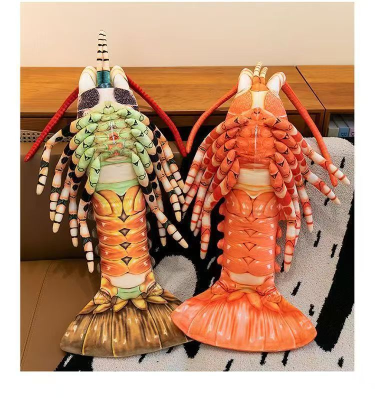 Creative and funny poop-themed dog plush toy, cross-border realistic chicken, duck, and Australian lobster plush doll