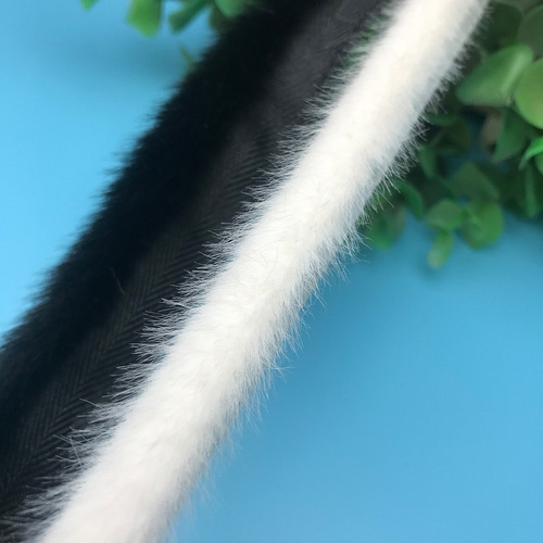 Faux Sable Hair Stripe Cape Coat Door Collar Boots Small Hair Edge Tangzhuang Hanfu Artificial Hair Stripe Faux Rabbit Hair Lace