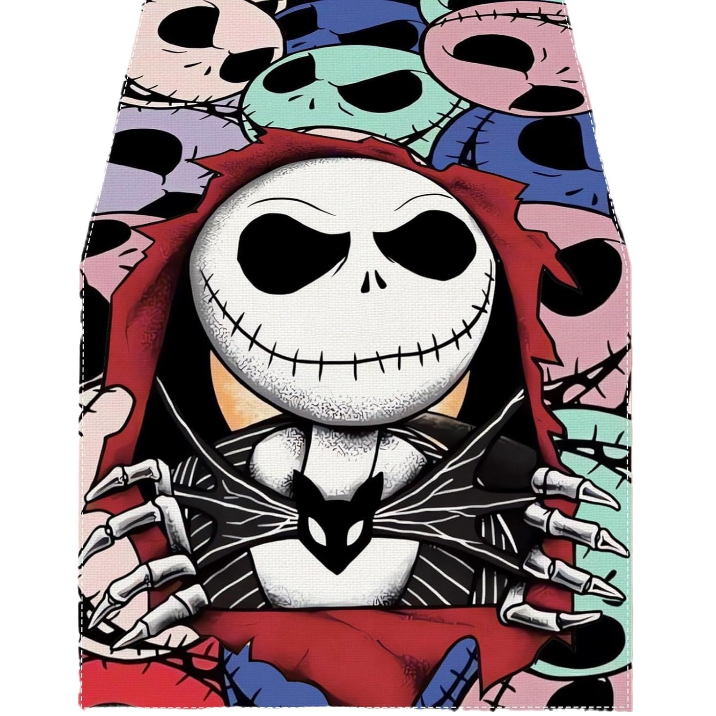 Transfronterizo 2024 Amazon nuevo Halloween Navidad terror lino tabla bandera tabla de comedor tabla bandera de té image 6