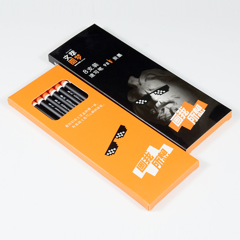 WenZui 98k pluma de carbón especial para estudiantes de arte para lograr sueños de bocetos de carbón suave pluma de carbón de carbón de carbón suave 16b Aurora