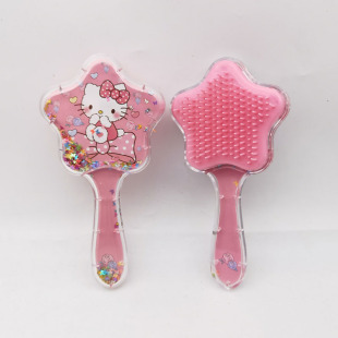 KT cat cartoon comb five-pointed star high color value children's hair comb jade osmanthus dog kulomi sanrio cross-border explosions