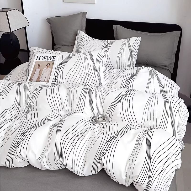 100% algodón colcha cubierta de colcha una sola pieza 150x200x230 algodón cuatro estaciones colcha universal cama de cuatro piezas set4