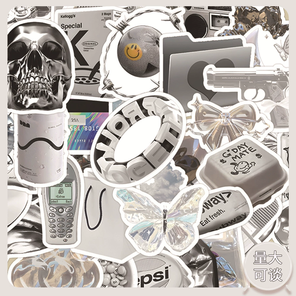 Sticker Pack, multi-design aesthetic stickers, 8×8 cm high-quality sheets, assorted counts 60–103 pcs