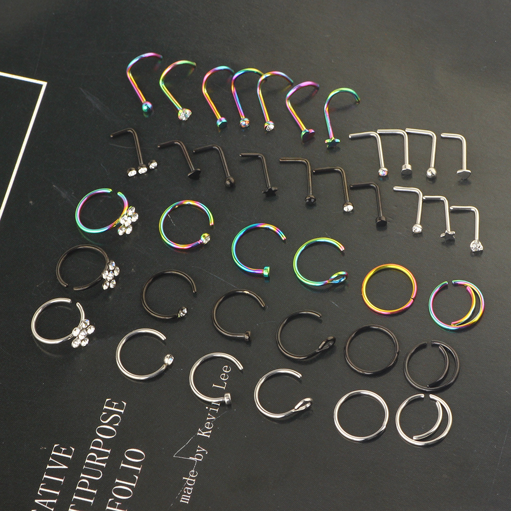 Labret piercing jewelry detail image