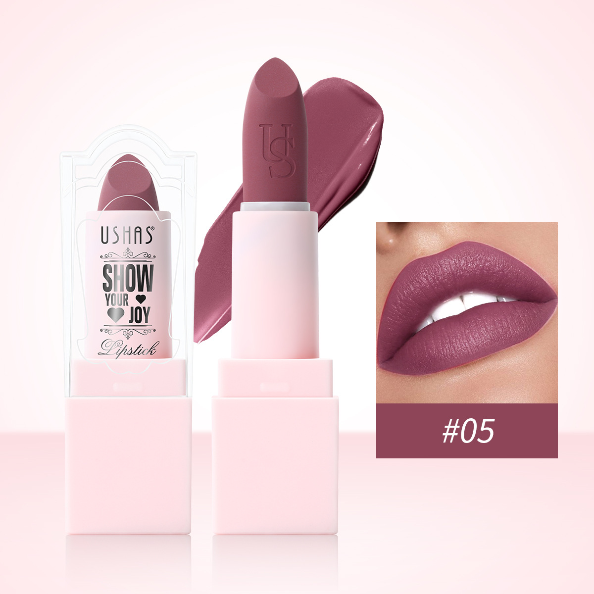 USHAS Cross-Border Spot Mat Lipstick LP2287A + B