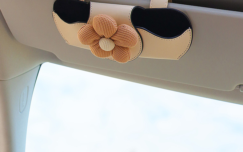 Car-Mounted Glasses Clip, Car Sun Visor Storage Gadget, Multifunctional Magnetic Sunglasses Holder for Car Interior, Car Storage Box