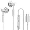 Metal headphones, earplugs, mobile phone, wire control, wholesale