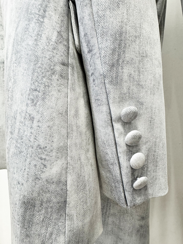 Spring Tie Dyed Printed Slim Fit Mid Length Blazer Trousers Two Piece Set 19 Spring Tie Dyed Printed Slim Fit Mid Length Blazer Trousers Two Piece Set