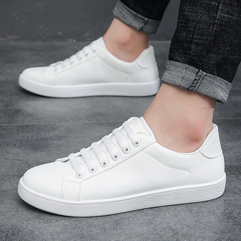 2026 Summer New Fashion Sneakers for Young Students, White Shoes for Men, Korean Style Casual Shoes, Trendy Single Shoes