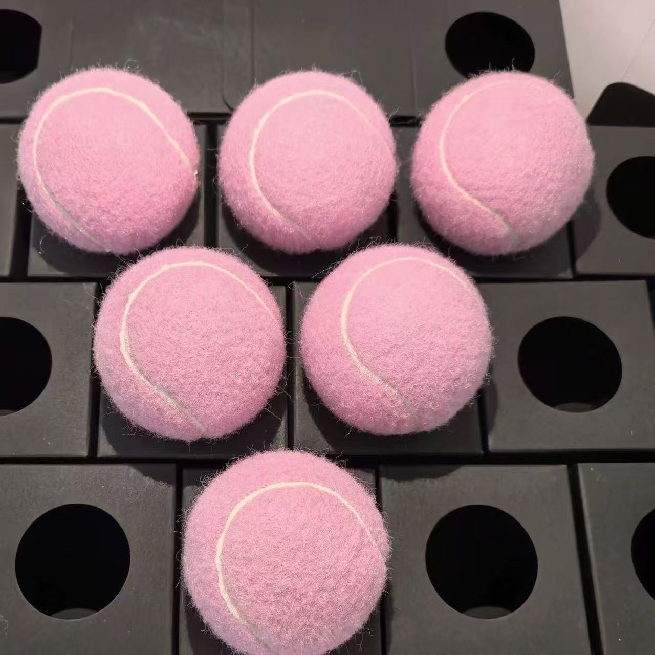 Manufacturer Wholesale Pink Tennis Training Balls Pet Balls Dog Bite Toys Tennis Balls Can Be Printed with Logo