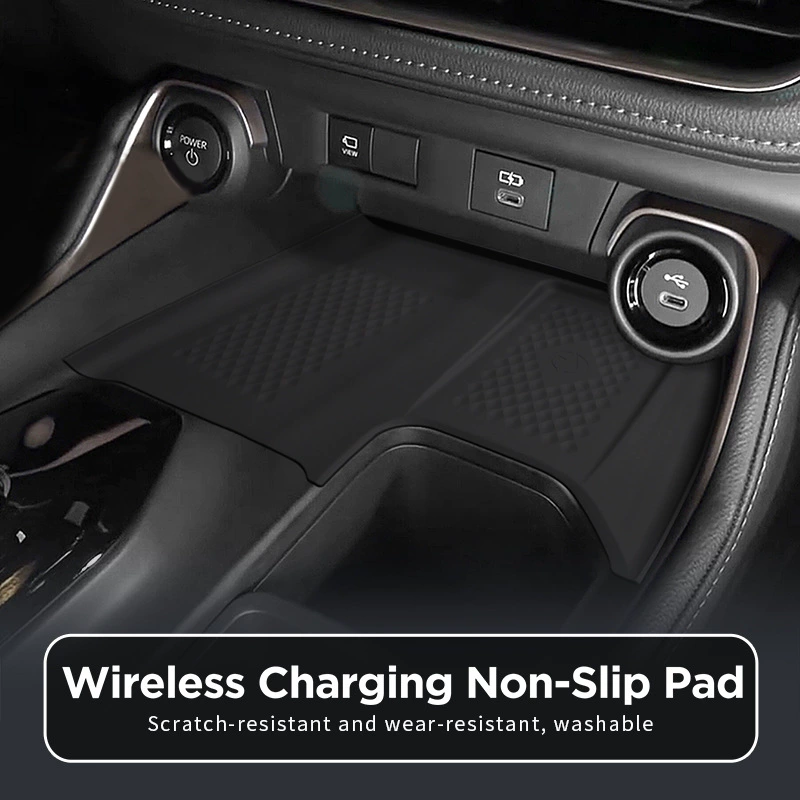 Для 24 Highlander Grand Highlander беспроводная зарядная силиконовая прокладка нескользящие коврики автомобильная зарядная прокладка