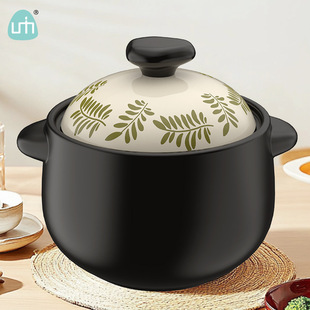 Household Casserole Stew Pot Ceramic Soup Pot Gas Stove Special High Temperature Resistant Soup Pot Casserole Household Gas Can Be Wholesaled