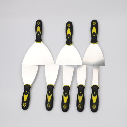 Two-color handle oil gray knife 1 inch 2 inch 3 inch 4 inch 5 inch 6 inch rubber handle scraper putty knife stainless steel cleaning shovel 