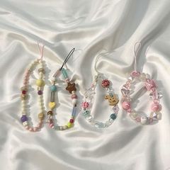 ins遊樂園木馬手機鏈條卡通串珠ccd相機掛繩包包掛鏈創意可愛女款